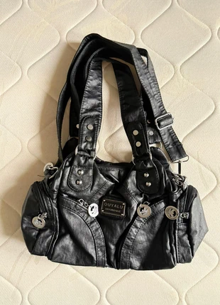 Sac à main noir cuir souple multi-poches, brand: Vintage Love, condition: Very good, €62.00, €65.80 includes Buyer Protection Pro