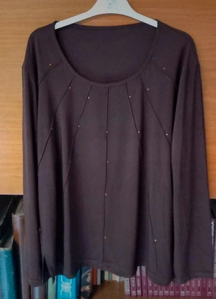 Maglia donna marrone 100% viscosa, taglia L, marque: Maglia, état: Très bon état, taille: L / 40 / 12, 10,00 €, 11,20 € Protection acheteurs incluse