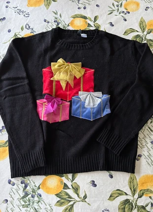 Foute kerst trui maat S Divided zwart, marque: Divided, état: Très bon état, taille: S / 36 / 8, 4,00 €, 4,90 € Protection acheteurs incluse