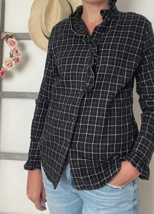 Chemise noire à carreaux Ralph Lauren -38 - automne, marke: Ralph Lauren, zustand: Sehr gut, größe: S / 36 / 8, 17,00 €, 18,55 € inklusive Vinted-Käuferschutz