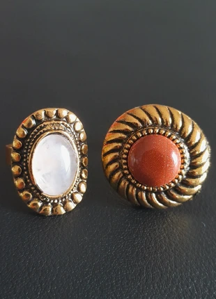 Lot x2 bagues ethniques, condition: Very good, size: Adjustable, €13.00, €14.35 includes Buyer Protection Pro