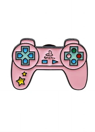 Pin’s manette de jeu rose / bleu / noir, brand: brocante, condition: New with tags, €3.00, €3.85 includes Buyer Protection
