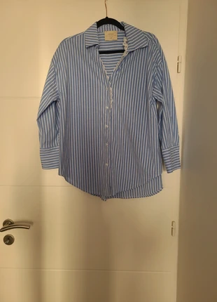 Chemisier bleu rayé Intuition, brand: Intuition, condition: New without tags, size: S / 36 / 8, €15.00, €16.45 includes Buyer Protection