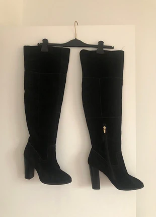 Bottes longues noir taille 40 imitation daim ., marque: ALDO, état: Bon état, taille: 40, 6,00 €, 7,00 € Protection acheteurs incluse