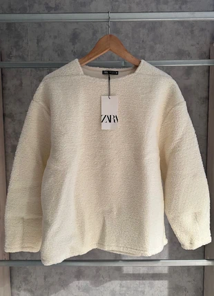 Sweat Zara beige clair, marke: Zara, zustand: Neu, mit Etikett, größe: XS / 34 / 6, 37,95 €, 40,55 € inklusive Vinted-Käuferschutz
