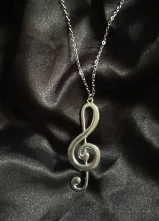 Silver Metal Pendant Treble Clef Musical Note Sheet Music Jewellery On Stainless Steel Chain, brand: Treble Clef Necklace, condition: New without tags, £3.25, £4.11 includes Buyer Protection