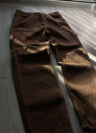 Pantalon Bershka Double Knee Carpenter Brown - Talla 44, marque: Bershka, état: Neuf sans étiquette, taille: W34 | FR 44, 13,00 €, 14,35 € Protection acheteurs incluse
