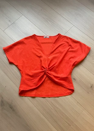Blouse col V manche courte, marca: Zara, estado: Muito bom, tamanho: S / 36 / 8, €5.00, €5.95 inclui Proteção do Comprador