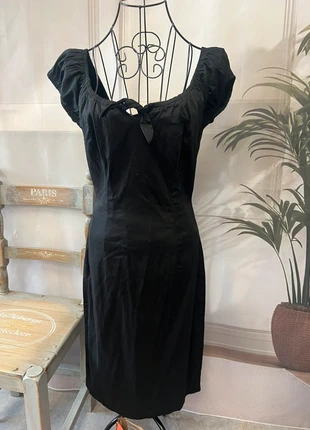 Collectif London Black Cotton Dress – Size 10 (S), brand: Collectif, condition: Very good, size: M / 10, £12.00, £13.30 includes Buyer Protection Pro