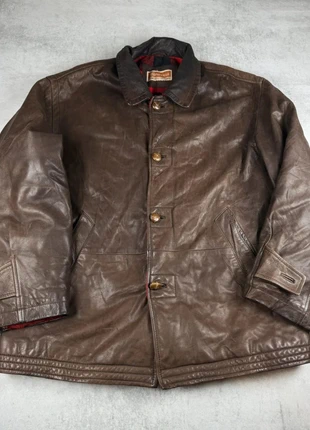 Jacket manteau long 100% cuir taille XL style vintage streetwear, marca: Vintage Dressing, estado: Muito bom, tamanho: XL, €35.00, €37.45 inclui Proteção do Comprador