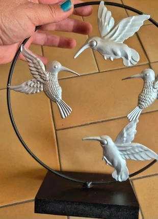 Kolibrie decoratie in metal, merk: Metal, staat: Heel goed, € 7,00, € 8,05 inclusief Kopersbescherming