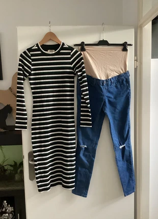 Bundel pakket zwangerschapskleding van Zalando jurk en jeans 36 38, merk: Zalando, staat: Goed, maat: S / 36 / 8, € 2,75, € 3,59 inclusief Kopersbescherming