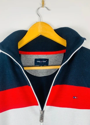 Veste/pull/sweat Eden Park homme taille xs full zip bleu/blanc/rouge logo brodé, brand: Eden Park, condition: Very good, size: XS, €20.00, €21.70 includes Buyer Protection