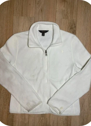 Veste polaire Full zip zip intégrale blanche Ralph Lauren Col montant - Logo Brodé blanc - Taille XS, brand: Ralph Lauren, condition: Good, size: XS, €28.00, €30.10 includes Buyer Protection