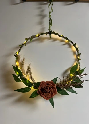 Couronne de Noël Rustique lumineuse , Fait main, marca: Noël, estado: Novo, €7.00, €8.05 inclui Proteção do Comprador