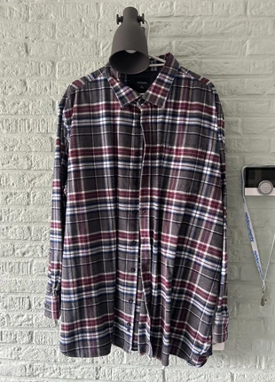 C&A burgundy checkered blouse, merk: C&A, staat: Heel goed, maat: XXXL, € 4,95, € 5,90 inclusief Kopersbescherming