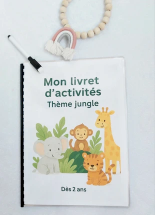 Livret d'activités thème jungle, brand: Fait Main, condition: New with tags, size: 24-36 months / 92 cm, €9.00, €10.15 includes Buyer Protection Pro