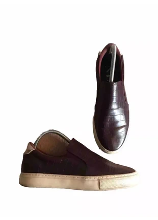 Next Trainer Shoes Slip On Dark Maroon Faux Leather Croc Size 6.5 40 VGC, brand: Next, condition: Very good, size: 6.5, £8.00, £9.10 includes Buyer Protection Pro
