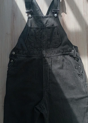 Salopette/ Jean noir-gris / Samsøe Samsøe / Organic cotón, merk: Samsøe Samsøe, staat: Heel goed, maat: L / 40 / 12, € 80,00, € 84,70 inclusief Kopersbescherming