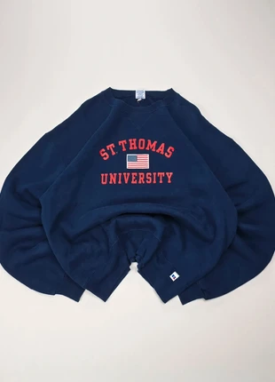 Russell University Sweatshirt Vintage 90s College Retro Streetwear Made in America Oversize Navy, marque: Russell, état: Très bon état, taille: L, 29,95 €, 32,15 € Protection acheteurs incluse