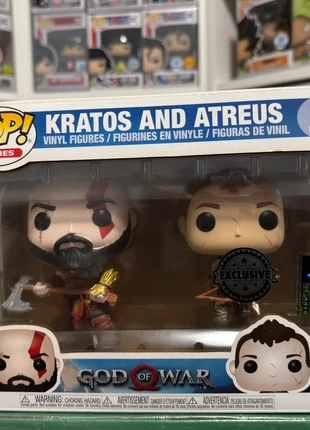 2 Pack de Funko Pop: Kratos & Atreus – God of War – Exclusive., marca: Funko, estado: Muito bom, tamanho: Tamanho único, €110.00, €116.20 inclui Proteção do Comprador