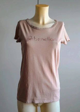 T-shirt rosa logo benetton, marke: United Colors of Benetton, zustand: Neu, größe: M / 38 / 10, 3,00 €, 3,85 € inklusive Vinted-Käuferschutz