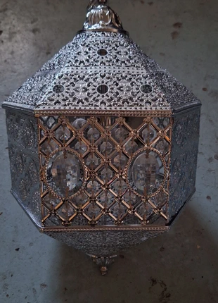 Marokkaanse hanglamp met steentjes, merk: merkloos, staat: Heel goed, € 15,00, € 16,45 inclusief Kopersbescherming