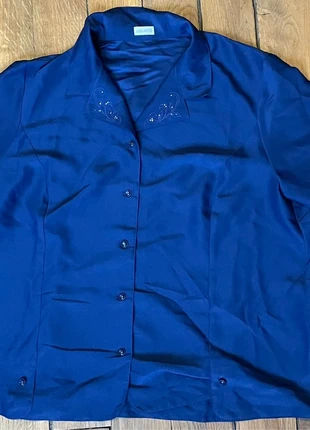Blouse bleu marine, marque: Atelier, état: Neuf sans étiquette, taille: 6XL / 52 / 24, 7,00 €, 8,05 € Protection acheteurs incluse