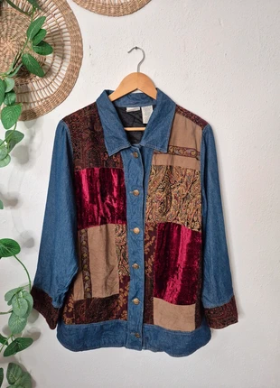 Vintage hippie/boho overshirt XL, merk: Vintage, staat: Heel goed, maat: XL / 42 / 14, € 29,95, € 32,15 inclusief Kopersbescherming Pro