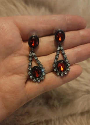 Red Crystal Drop Earrings, brand: CHIC, condition: Very good, £3.99, £4.89 includes Buyer Protection