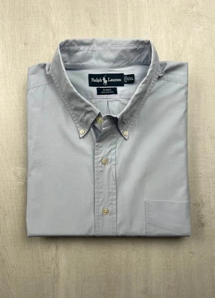 Chemise Ralph Lauren bleu clair logo ton sur ton XXL homme Blake coton Oxford, brand: Ralph Lauren, condition: Good, size: XXL, €30.00, €32.20 includes Buyer Protection Pro