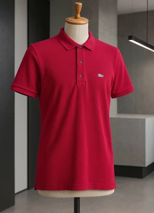 Polo homme Lacoste XS couleur framboise, brand: Lacoste, condition: Very good, size: XS, €28.00, €30.10 includes Buyer Protection