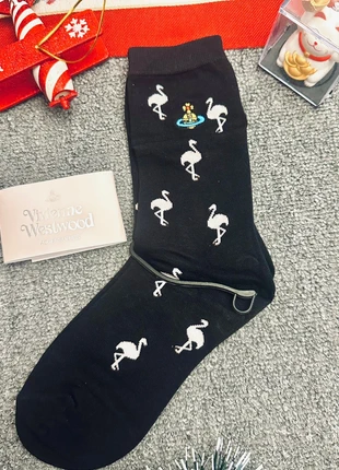 Chaussettes Vivienne Westwood – Flamants roses, marque: Vivienne Westwood, état: Très bon état, taille: Taille unique, 12,99 €, 14,34 € Protection acheteurs (Pro) incluse