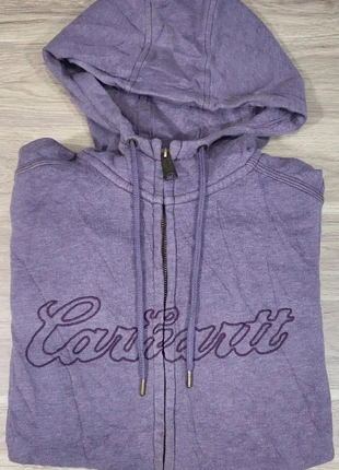 Sweat zippé à capuche Carhartt violet chiné – logo brodé – taille XS (femme), marca: Carhartt, estado: Muito bom, tamanho: XS / 34 / 6, €29.99, €32.19 inclui Proteção do Comprador