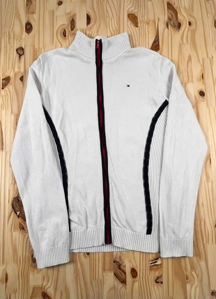 Gilet zippé Tommy Hilfiger blanc L – très bon état, brand: Tommy Hilfiger, condition: Very good, size: L / 40 / 12, €14.99, €16.44 includes Buyer Protection Pro