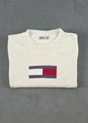 Tommy Hilfiger | Pull Hiver col rond Blanc | Taille M (FR 38)| TH006, marque: Tommy Hilfiger, état: Très bon état, taille: M / 38 / 10, 24,90 €, 26,85 € Protection acheteurs incluse