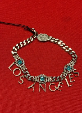 Gucci Crystal Interlocking G Los Angeles Choker Necklace, marque: Gucci, état: Très bon état, 550,00 €, 578,20 € Protection acheteurs incluse