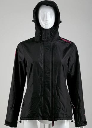 Veste Superdry Japan femme – Taille M – Noire – Coupe-vent imperméable avec capuche, brand: Superdry, condition: Very good, size: M / 38 / 10, €17.00, €18.55 includes Buyer Protection