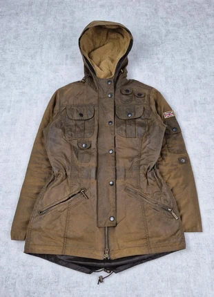 Wax Jacket Barbour Veste Coton Ciré Toile Huilé Winter Force Parka Marron Flag, marque: Barbour, état: Très bon état, taille: S / 36 / 8, 169,90 €, 179,10 € Protection acheteurs (Pro) incluse
