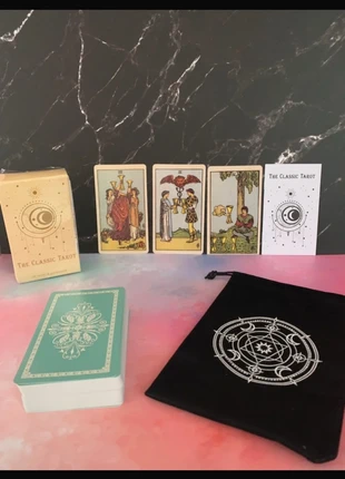 The Classic Tarot Deck – 78 Cards + Guidebook + Velvet Bag, brand: Tarot, condition: New with tags, £6.00, £7.00 includes Buyer Protection Pro