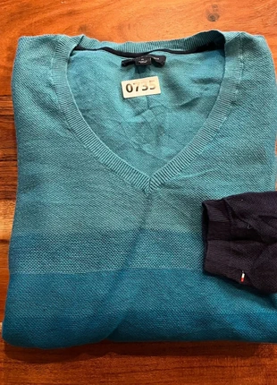 pull Tommy Hilfiger Col V Femme Blanc Bleu Fonce Noir Degrade Ligne Rayure Vintage Leger Fin M, marque: Tommy Hilfiger, état: Très bon état, taille: M / 38 / 10, 10,70 €, 11,94 € Protection acheteurs (Pro) incluse