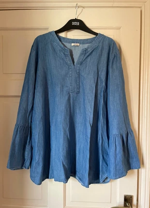 Ladies denim tunic top size xl, brand: Talbots, condition: Very good, size: XL / UK 20-22, £6.50, £7.53 includes Buyer Protection