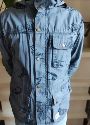 Parka légère Wemoto bleu avec motifs coquillages - Homme - Taille S, brand: Wemoto, condition: Very good, size: S, €18.00, €19.60 includes Buyer Protection