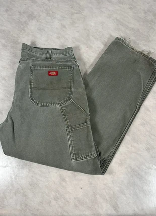 Pantalon Dickies gris cargo workwear homme XL FR44/46 pièce rare vintage Code 031N, merk: Dickies, staat: Goed, maat: W35 | FR 44, € 24,00, € 25,90 inclusief Kopersbescherming Pro