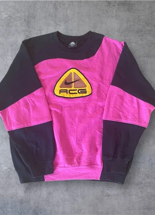 Nike ACG sweat vintage y2k USA Boxy Baggy Streetwear 90s crewneck- Rose&Black - L, brand: Nike ACG, condition: Very good, size: L, €34.99, €37.44 includes Buyer Protection