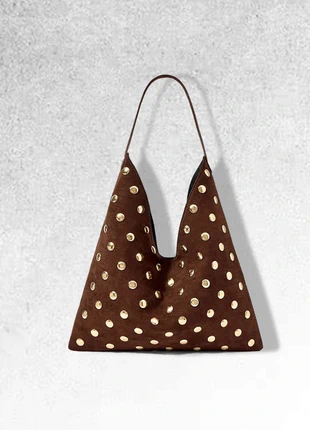 sac à main clouté - marron, brand: Vintage Dressing, condition: New without tags, €39.00, €41.65 includes Buyer Protection Pro