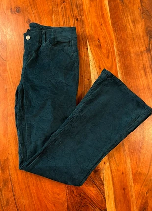 Pantalon en velours côtelé Vintage Corduroy Jambe Evasee Femme Y2K Flare Bootcut Turquoise L, marke: Vintage Dressing, zustand: Sehr gut, größe: L / 40 / 12, 14,90 €, 16,35 € beinhaltet Vinted-Käuferschutz Pro