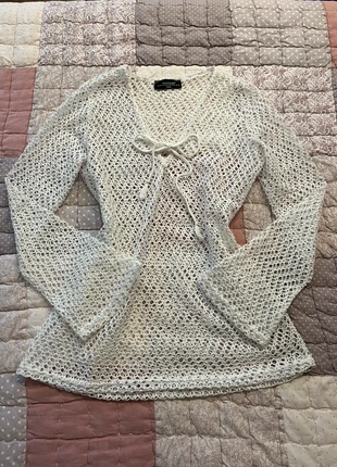 coquette white long sleeves bell bolero top crochet effect babydoll, marque: COQUETTE, état: Très bon état, taille: M / 38 / 10, 30,00 €, 32,20 € Protection acheteurs (Pro) incluse