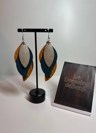 🌷Boucles d'oreilles pendantes feuilles - multicolore, brand: Nature, condition: New without tags, €3.99, €4.89 includes Buyer Protection