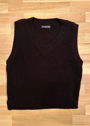 Jersey de punto sin mangas Stradivarius negro – Elegante y versátil, brand: Stradivarius, condizioni: Nuovo senza cartellino, taglia: XS / IT 38 / EU 34, €3.50, €4.38 include la Protezione acquisti